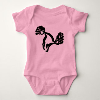 Svart livmoderbaby t-shirt