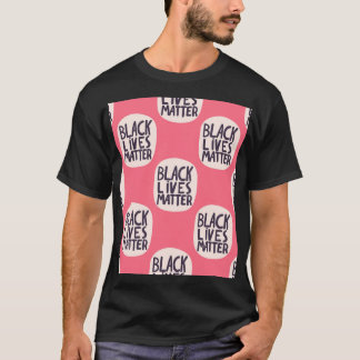 Svart livsviktig, kalligrafisk mönster t shirt