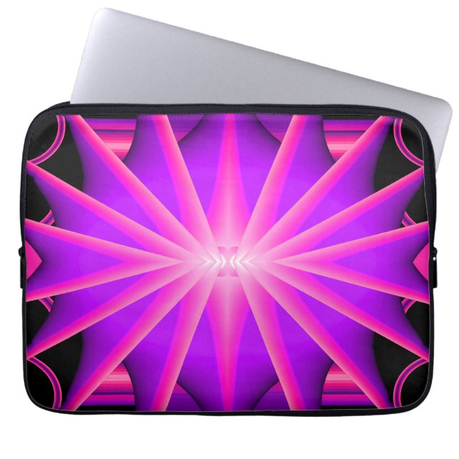 Svart ljus kul..... laptop fodral (Framsidan)