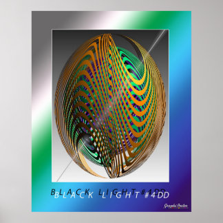 Svart ljus nr 4DD Poster