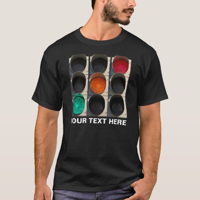 Svart ljus tee shirt (Framsida)