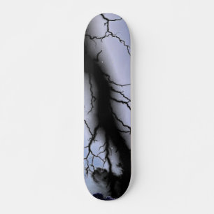 Svart ljusskateboard mini skateboard bräda 18,7 cm