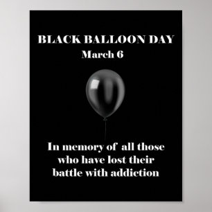 Svart Lloon Day - överdosering - medvetandetillägg Poster