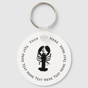 Svart lobster nyckelring