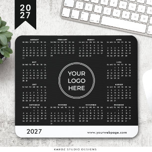 Svart Logo 2027 Kalender Musmattor