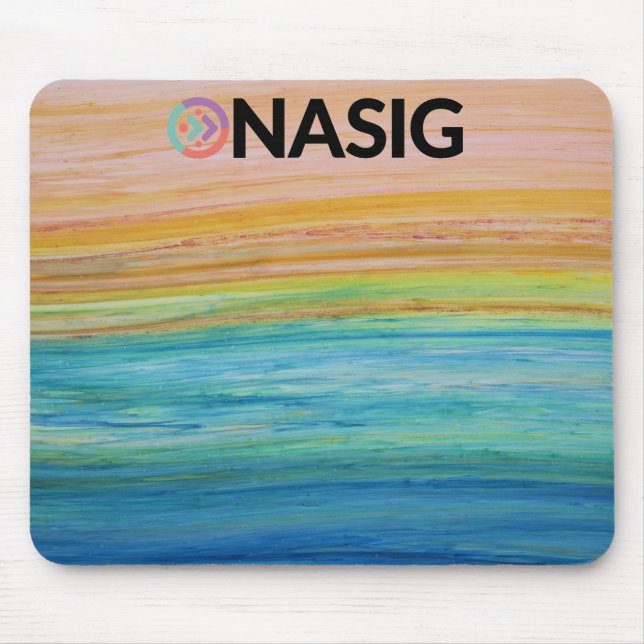 Svart logotyp för musknappsats musmatta (Framsidan)