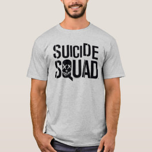 Svart logotyp för självmordSquad Tee