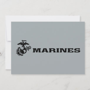 Svart Logotyp med stackad USMC-Logotyp