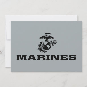 Svart Logotyp med stackad USMC-Logotyp