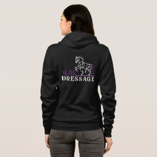 Svart logotyp MJB Dressage zip hoodie T Shirt