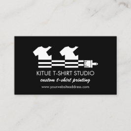 Svart Logotyp Värmeöverföring vinylShirt Visitkort