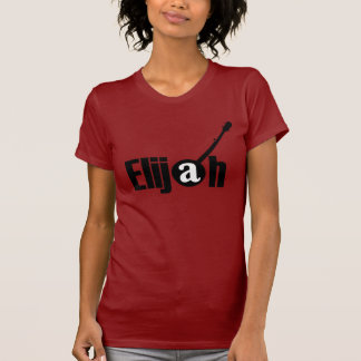 Svart logotypflickautslagsplats tee shirt