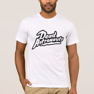 Svart logotyputslagsplats för döda astronaut tee shirt