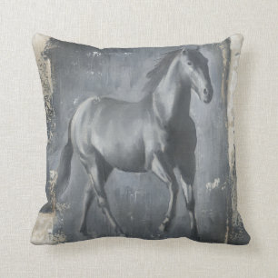 Svart löpande hallion kudde