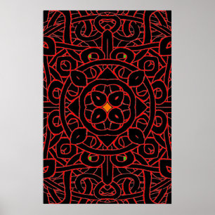 Svart lotusblomma 3 poster