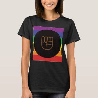 Svart LQBTQIA+ Kärlek-vinn Regnbåge Kärlek T Shirt