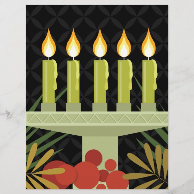 svart lycklig kwanzaa (Framsida)