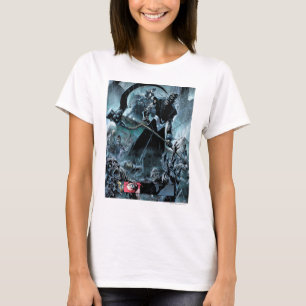Svart lyktakårpanel t-shirt