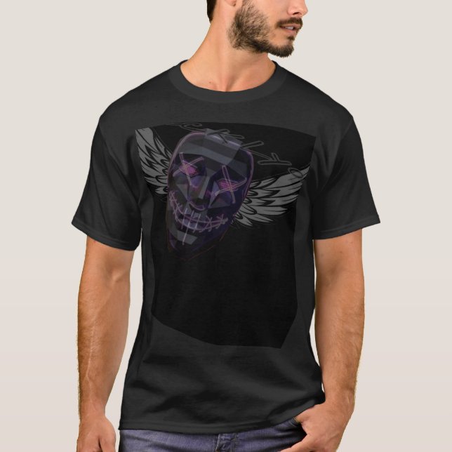 Svart Lyon dr Bigg bas T Shirt (Framsida)