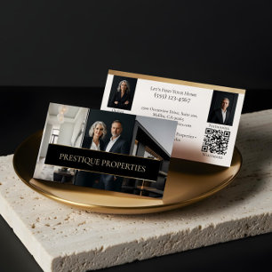 Svart Lyx Fastighetsmäklare Foto Lyx Visitkort