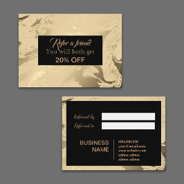 Svart lyx och marmor av Elegant och guld Rabattkort