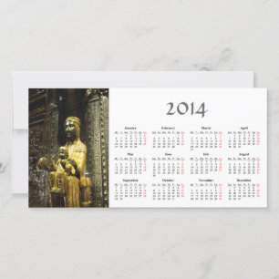 Svart Madonna 2014-kalenderfotokort