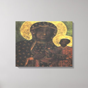 Svart madonna av breznichar canvastryck