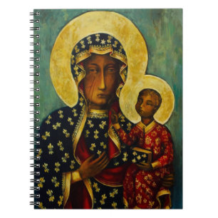 Svart madonna av Częstochowa Anteckningsbok
