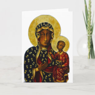 Svart madonna av Częstochowa Kort