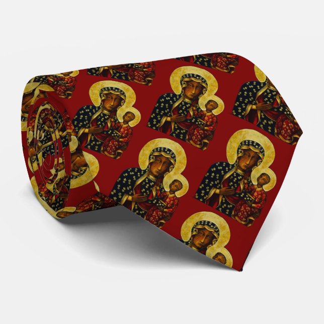 Svart madonna av Częstochowa Slips (Rullad)