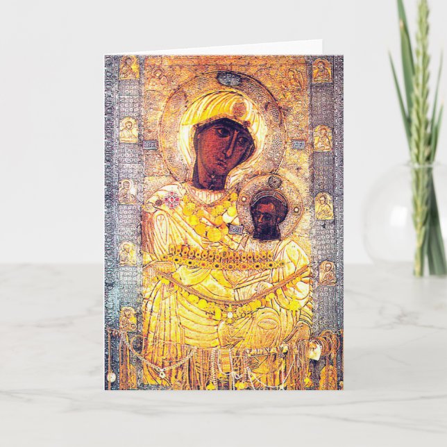 Svart Madonna Kort (Framsida)