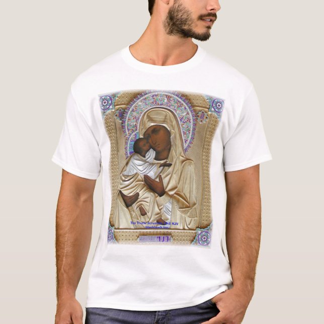 Svart Madonna och Emmanuel T Shirt (Framsida)