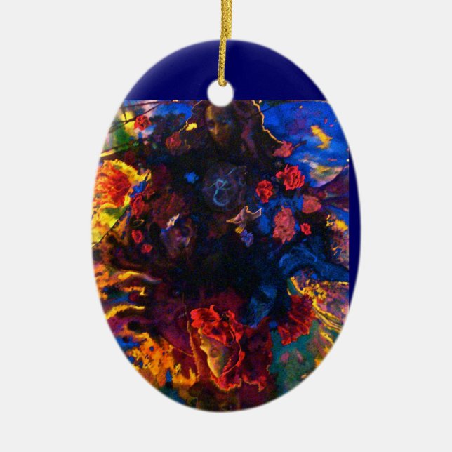 SVART MADONNA-PRYDNAD JULGRANSPRYDNAD KERAMIK (Framsidan)