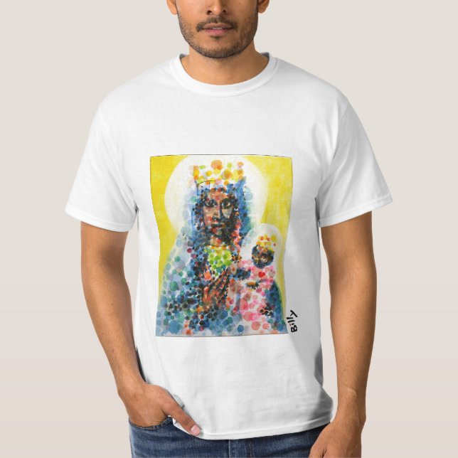 Svart Madonna T-shirt (Framsida)