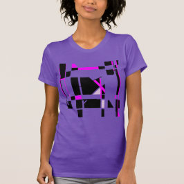 Svart magenta-spelbord, Geometric MCM, ser stor ut T Shirt