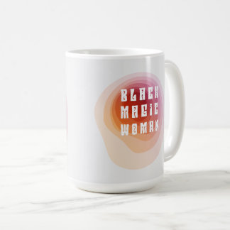 Svart magisk kvinna kaffemugg