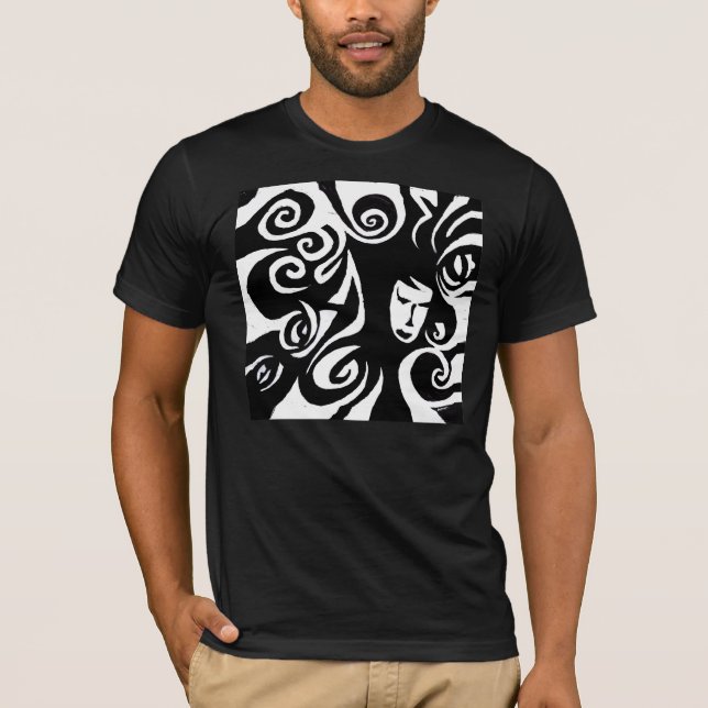Svart magisk kvinnaT-tröja T-shirt (Framsida)