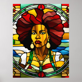 Svart, magisk melanin sista drottning Kvinnor mamm Poster