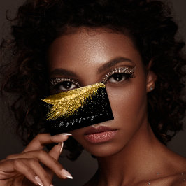 Svart makeup med gift-certifikat, Guld Visitkort