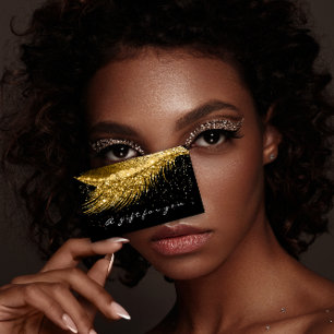 Svart makeup med gift-certifikat, Guld Visitkort