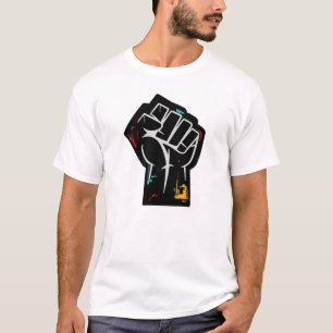 Svart makt-rebellfistdesign för aktivism t shirt