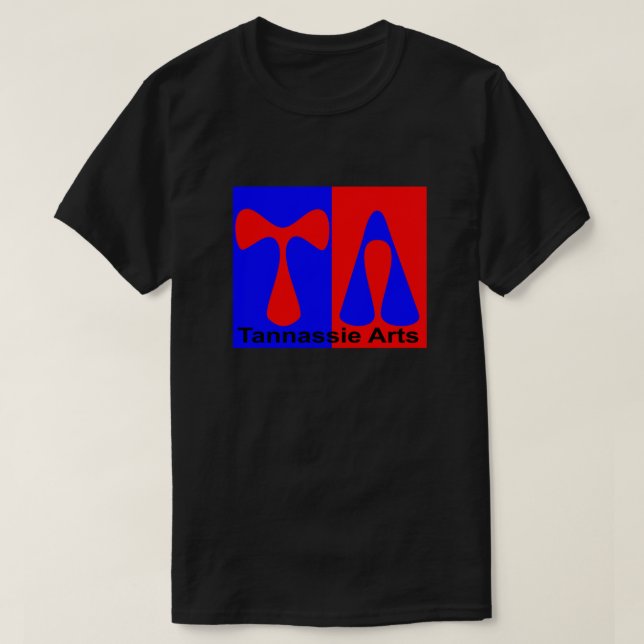 Svart male t-skjorta för Tannassie konster T-shirt (Design framsida)