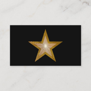 Svart mall för visitkort för Guld Star