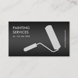 Svart målning visitkort