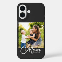 Svart mamma etablerad skriptfodral Case-Mate iPhon