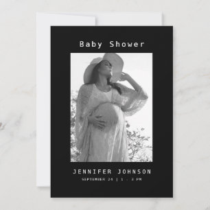 Svart Mamma för att bli fotopatbabystölder Inbjudningar