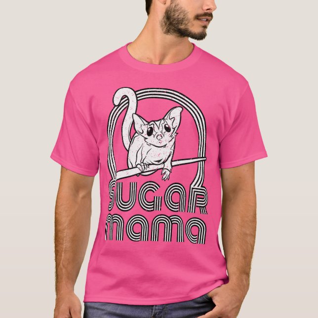 Svart Mamma-Mamma, lusern (glider), underlig T Shirt (Framsida)