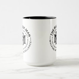 Svart Man Emblem- Motivationscitat Presentmugg Mugg
