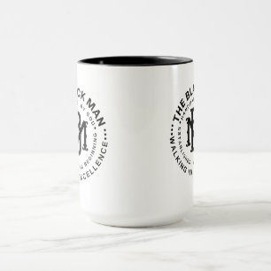 Svart Man Emblem- Motivationscitat Presentmugg Mugg