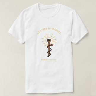Svart man M.D. Manar White T-Shirt